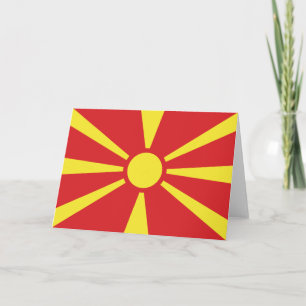 Flagge Nordmakedoniens Karte