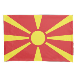 Flagge Nordmakedoniens Kissenbezug