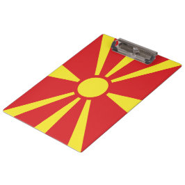 Flagge Nordmakedoniens Klemmbrett