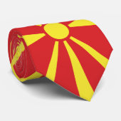 Flagge Nordmakedoniens Krawatte (Gerollt)