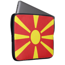 Flagge Nordmakedoniens Laptopschutzhülle