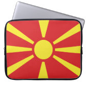 Flagge Nordmakedoniens Laptopschutzhülle (Vorderseite)