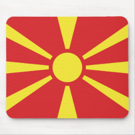 Flagge Nordmakedoniens Mousepad
