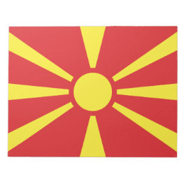 Flagge Nordmakedoniens Notizblock