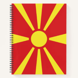 Flagge Nordmakedoniens Notizblock