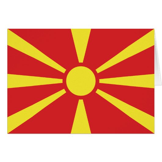 Flagge Nordmazedoniens (Vorderseite (Horizontal))