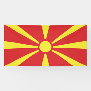 Flagge Nordmazedoniens Banner