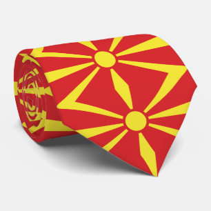 Flagge Nordmazedoniens Krawatte