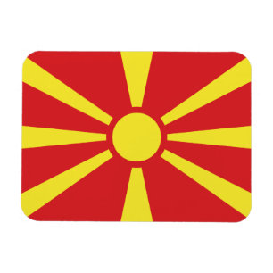 Flagge Nordmazedoniens Magnet