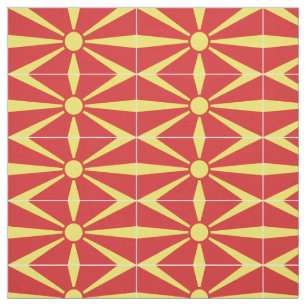Flagge Nordmazedoniens Stoff
