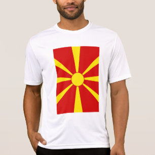 Flagge Nordmazedoniens T-Shirt