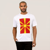 Flagge Nordmazedoniens T-Shirt (Vorne ganz)