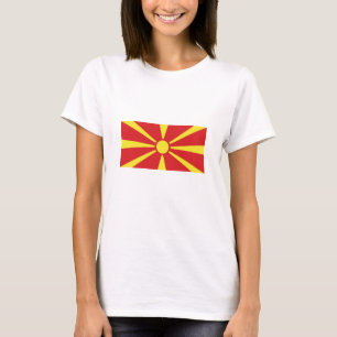 Flagge Nordmazedoniens T-Shirt