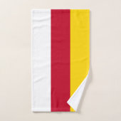 Flagge Nordossetiens Badhandtuch Set (Handtuch)