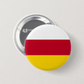 Flagge Nordossetiens Button (Vorne & Hinten)