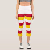Flagge Nordossetiens Capri Leggings (Vorderseite)