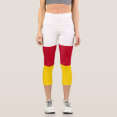Flagge Nordossetiens Capri Leggings (Vorderseite)
