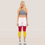 Flagge Nordossetiens Capri Leggings (Vorderseite)