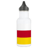 Flagge Nordossetiens Edelstahlflasche (Links)