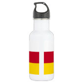 Flagge Nordossetiens Edelstahlflasche (Rückseite)