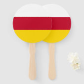 Flagge Nordossetiens Fächer (Vorne und Hinten)