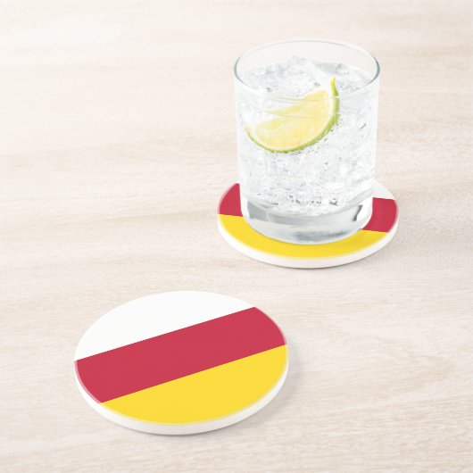 Flagge Nordossetiens Getränkeuntersetzer (Seite)