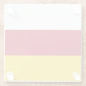 Flagge Nordossetiens Glasuntersetzer (Rückseite)