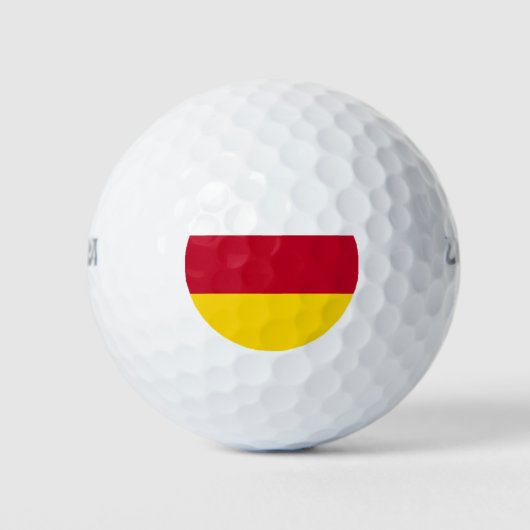 Flagge Nordossetiens Golfball (Vorderseite)