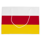 Flagge Nordossetiens Große Geschenktüte (Vorderseite)