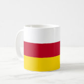 Flagge Nordossetiens Kaffeetasse (Vorderseite Links)