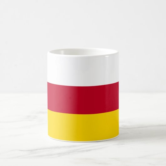Flagge Nordossetiens Kaffeetasse (Mittel)