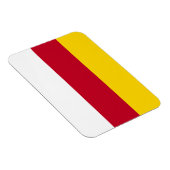 Flagge Nordossetiens Magnet (Rechte Seite)