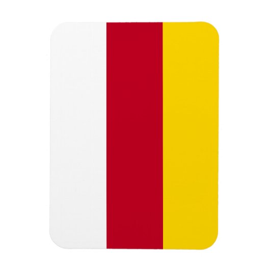 Flagge Nordossetiens Magnet (Vertikal)
