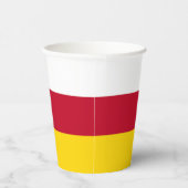 Flagge Nordossetiens Pappbecher (Rechts)