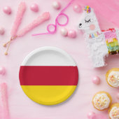 Flagge Nordossetiens Pappteller (Party)