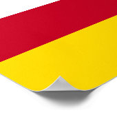 Flagge Nordossetiens Poster (Ecke)