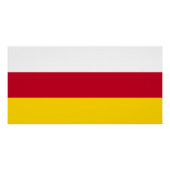 Flagge Nordossetiens Poster (Vorderseite)