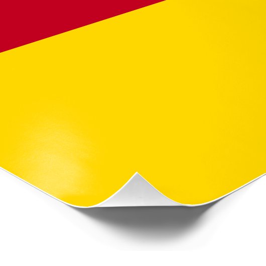 Flagge Nordossetiens Poster (Ecke)