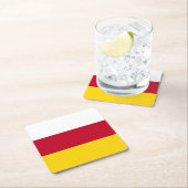 Flagge Nordossetiens Rechteckiger Pappuntersetzer (Vor Ort)