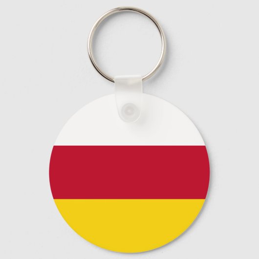 Flagge Nordossetiens Schlüsselanhänger (Vorderseite)