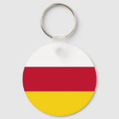 Flagge Nordossetiens Schlüsselanhänger (Rückseite)