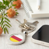 Flagge Nordossetiens Schlüsselanhänger (Seite)