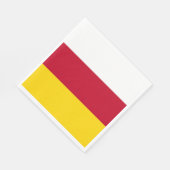 Flagge Nordossetiens Serviette (Ecke)
