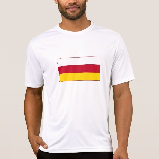 Flagge Nordossetiens T-Shirt (Vorderseite)