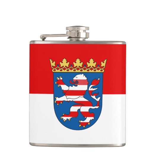 Flagge Nordrhein-Westfalen Flachmann (Vorderseite)