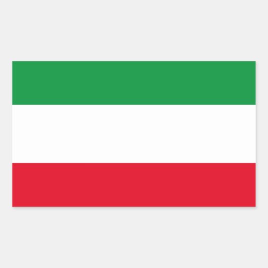 Flagge Nordrhein-Westfalen Rechteckheber Rechteckiger Aufkleber (Vorderseite)