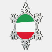 Flagge Nordrhein-Westfalen Schneeflocke Pewter Ch Schneeflocken Zinn-Ornament (Rechts)