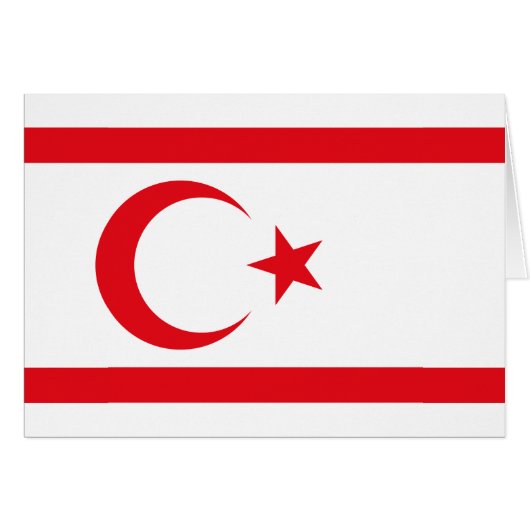 Flagge Nordzyperns (Vorderseite (Horizontal))