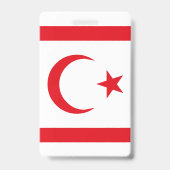 Flagge Nordzyperns Ausweis (Rückseite)