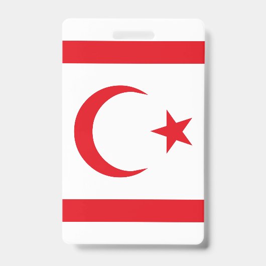 Flagge Nordzyperns Ausweis (Vorderseite)